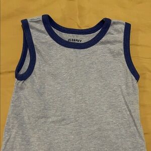 Old Navy Kids Heather Gray and Navy Tank Top